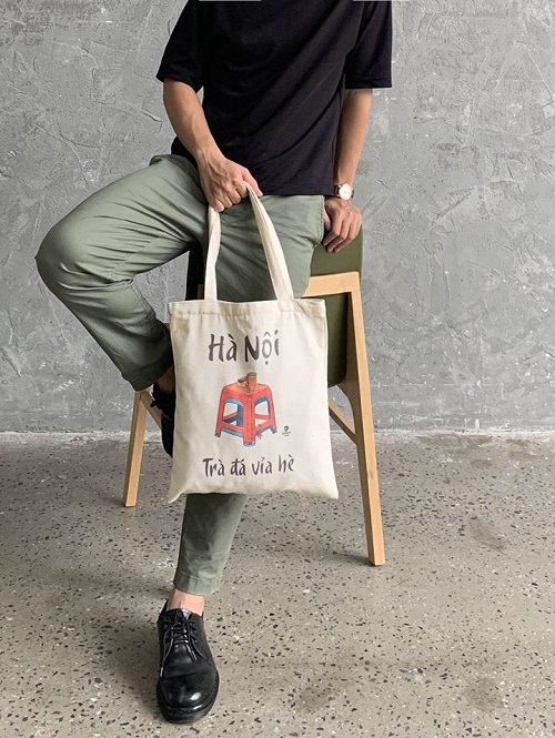 Túi xách bằng vải thời trang và cá tính cho nam giới
