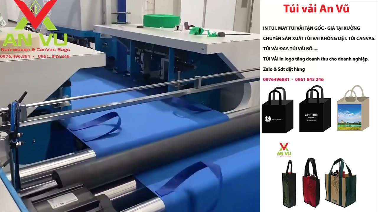 Máy ép nhiệt vải không dệt – công nghệ hiện đại trong sản xuất túi vải