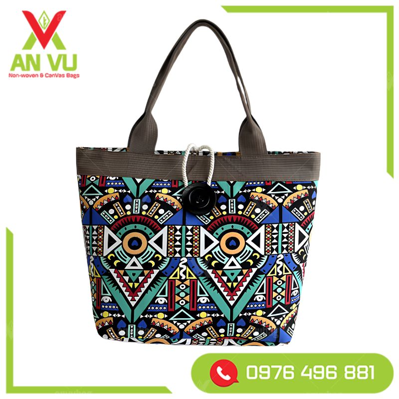 túi thổ cẩm vải canvas