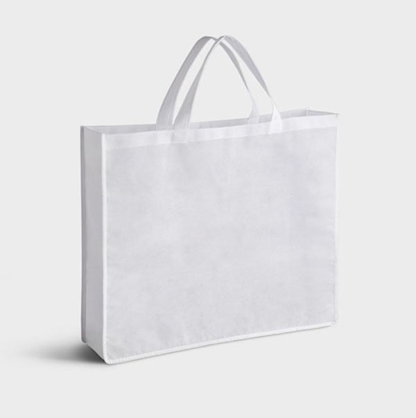 Túi vải không dệt dạng hộp vuông đáy trắng trơn