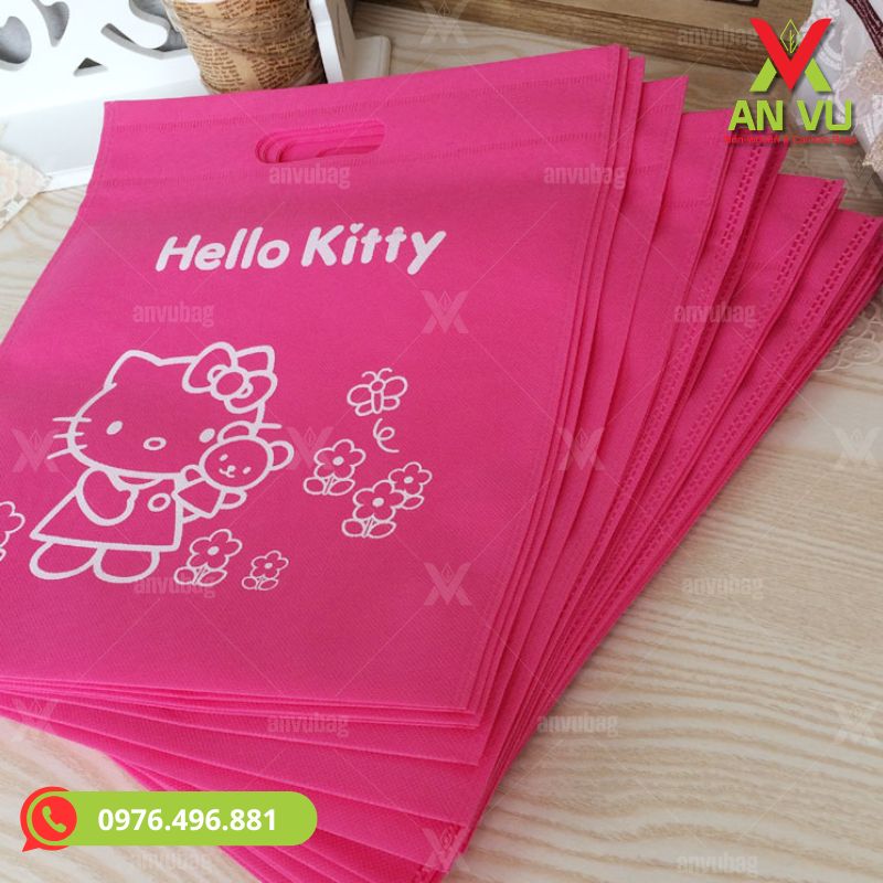 Hình ảnh thực tế các mẫu túi vải không dệt in logo - hình 1