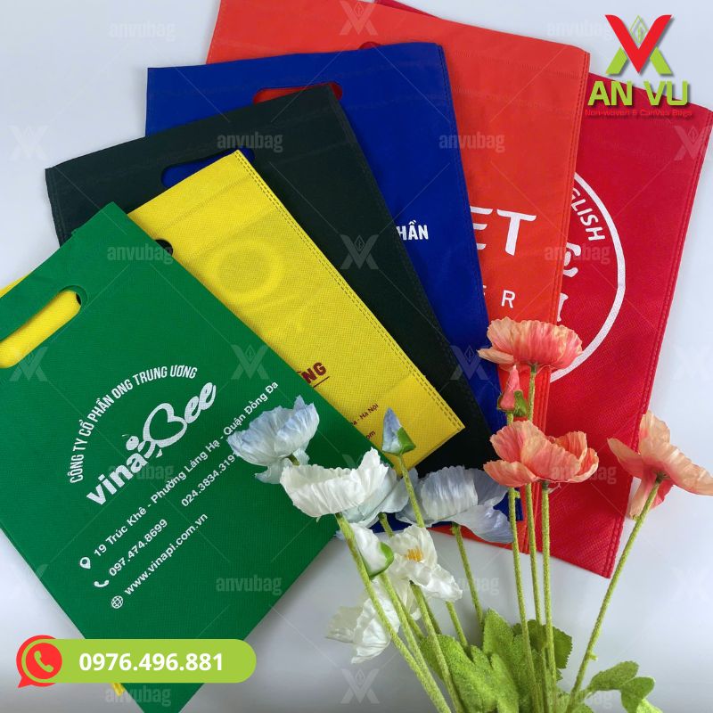 Hình ảnh thực tế các mẫu túi vải không dệt in logo - hình 6
