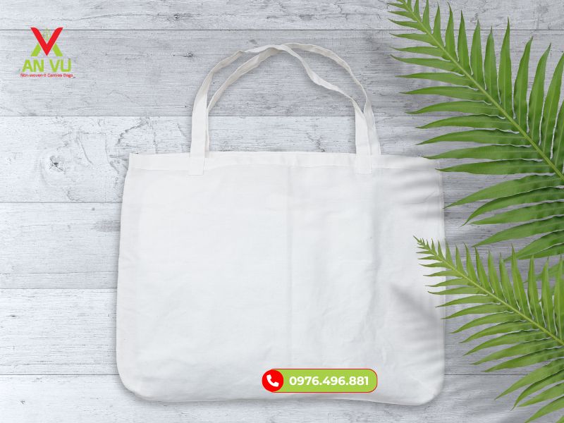 Túi canvas trắng trơn