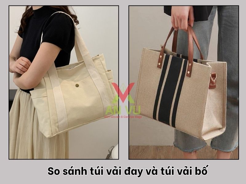 So sánh túi vải đay và túi vải bố: Ứng dụng gì trong hoạt động doanh nghiệp
