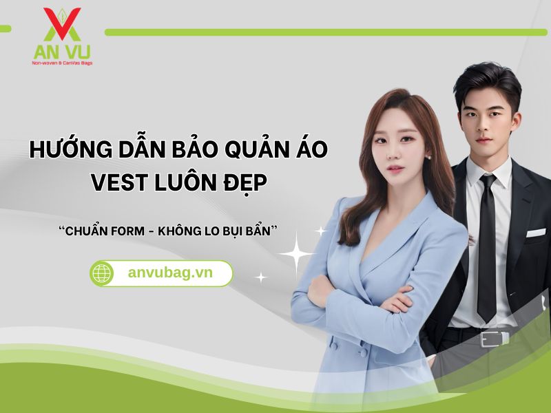 Hướng dẫn bảo quản áo vest chuẩn form tỪ Anvubag