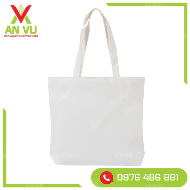 túi vải canvas màu trắng