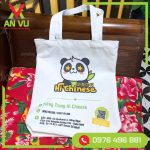 túi vải canvas màu trắng quảng bá thương hiệu