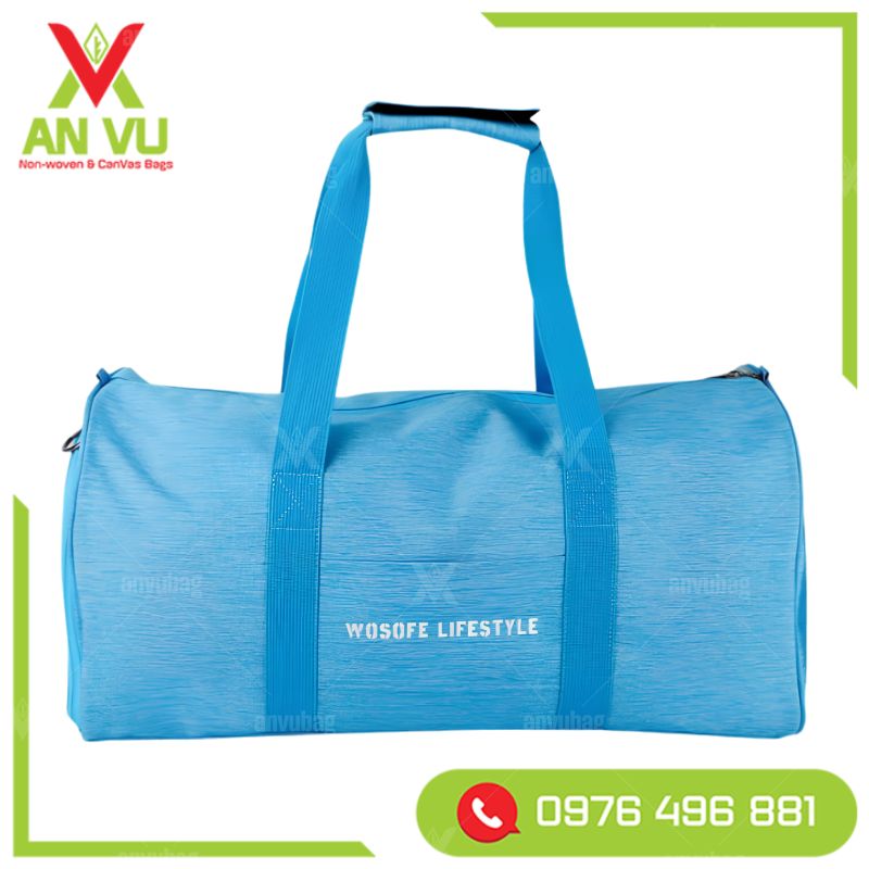 túi du lịch vải canvas màu xanh