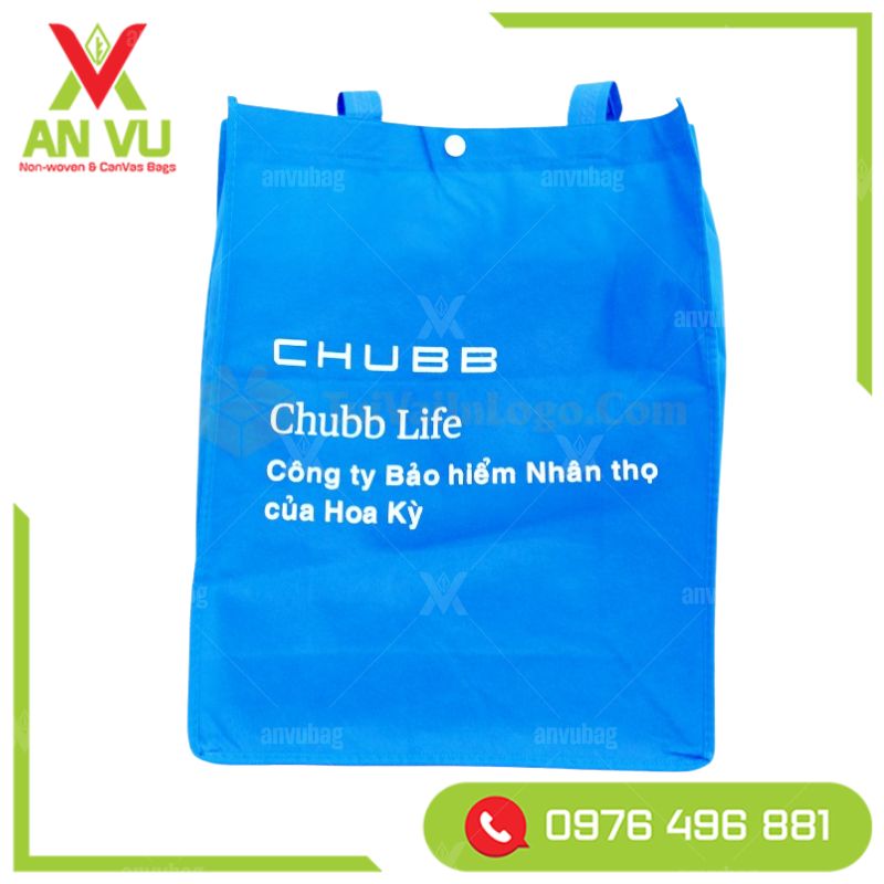 Túi vải không dệt có nút bấm