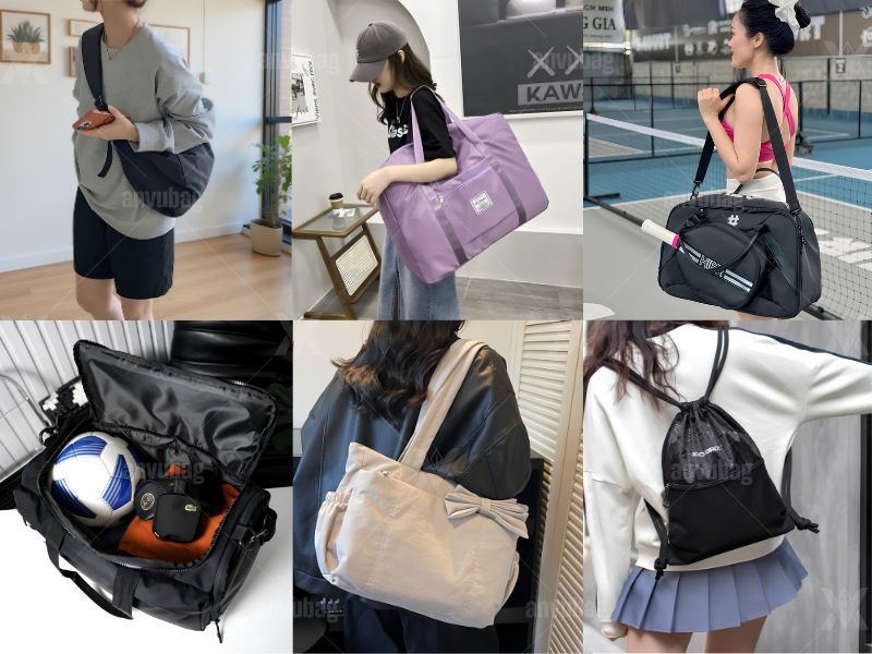 Túi vải dù dùng để đi học, đi làm, mua sắm, chơi thể thao hay du lịch nhờ thiết kế bền chắc, chống thấm và dễ gấp gọn