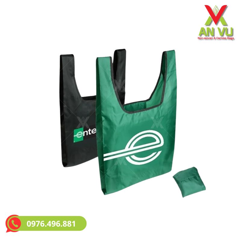 Túi vải dù gấp gọn dùng trong bán lẻ